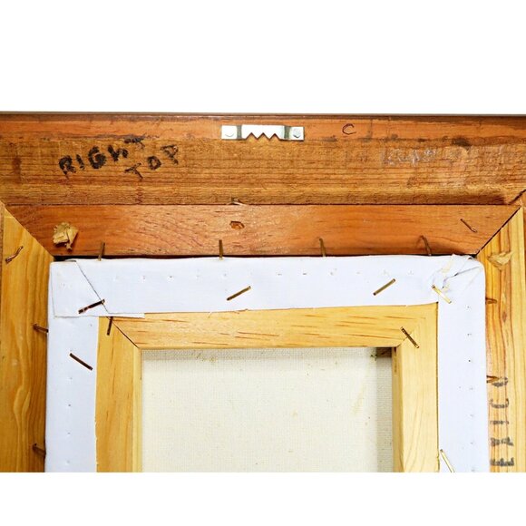 Robert Cox Signed 14x15" Oil Painting Pink Rose & Snapdragons Still Life - Picture 10 of 10